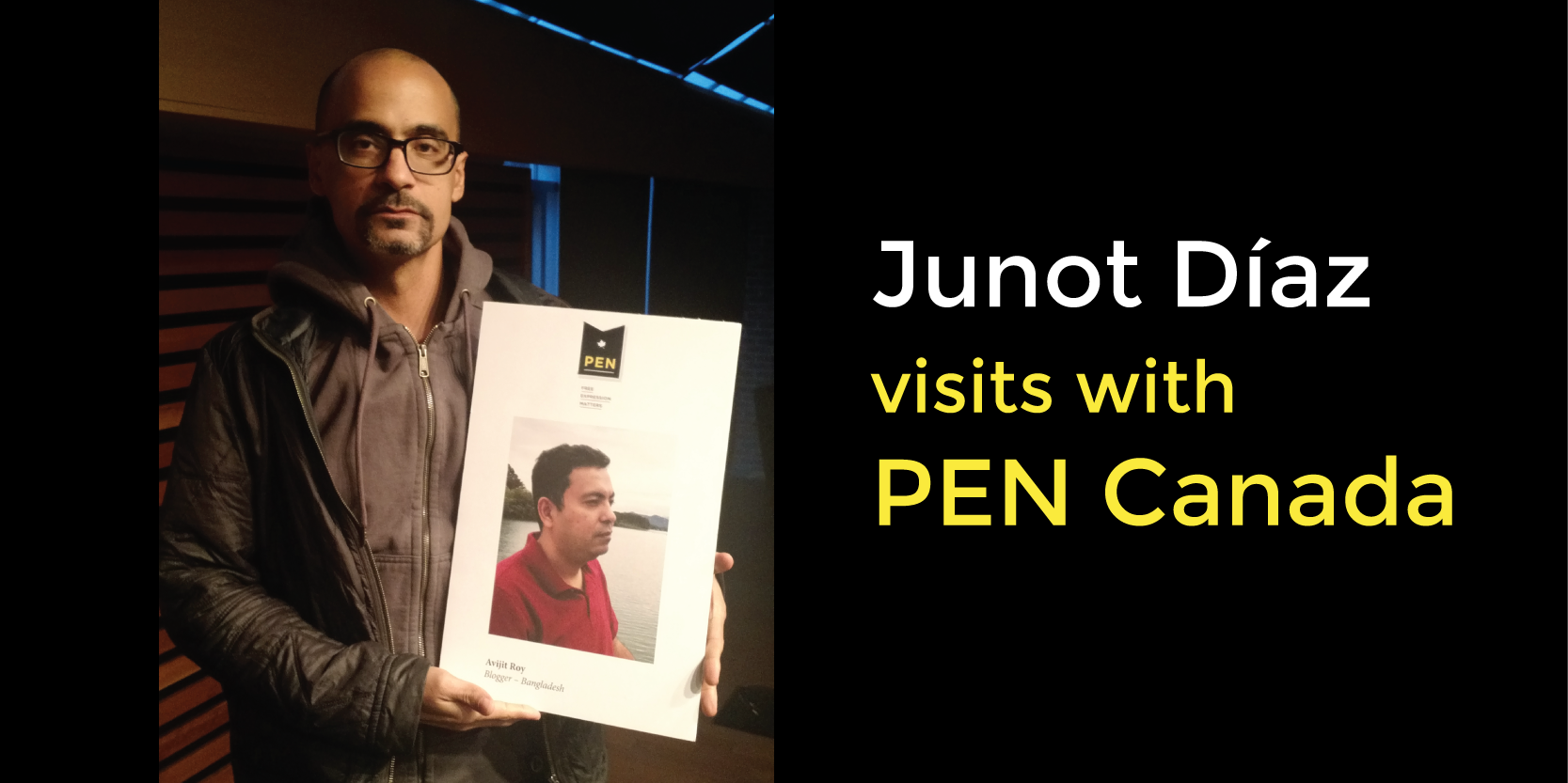 Junot Díaz and Empty Chair