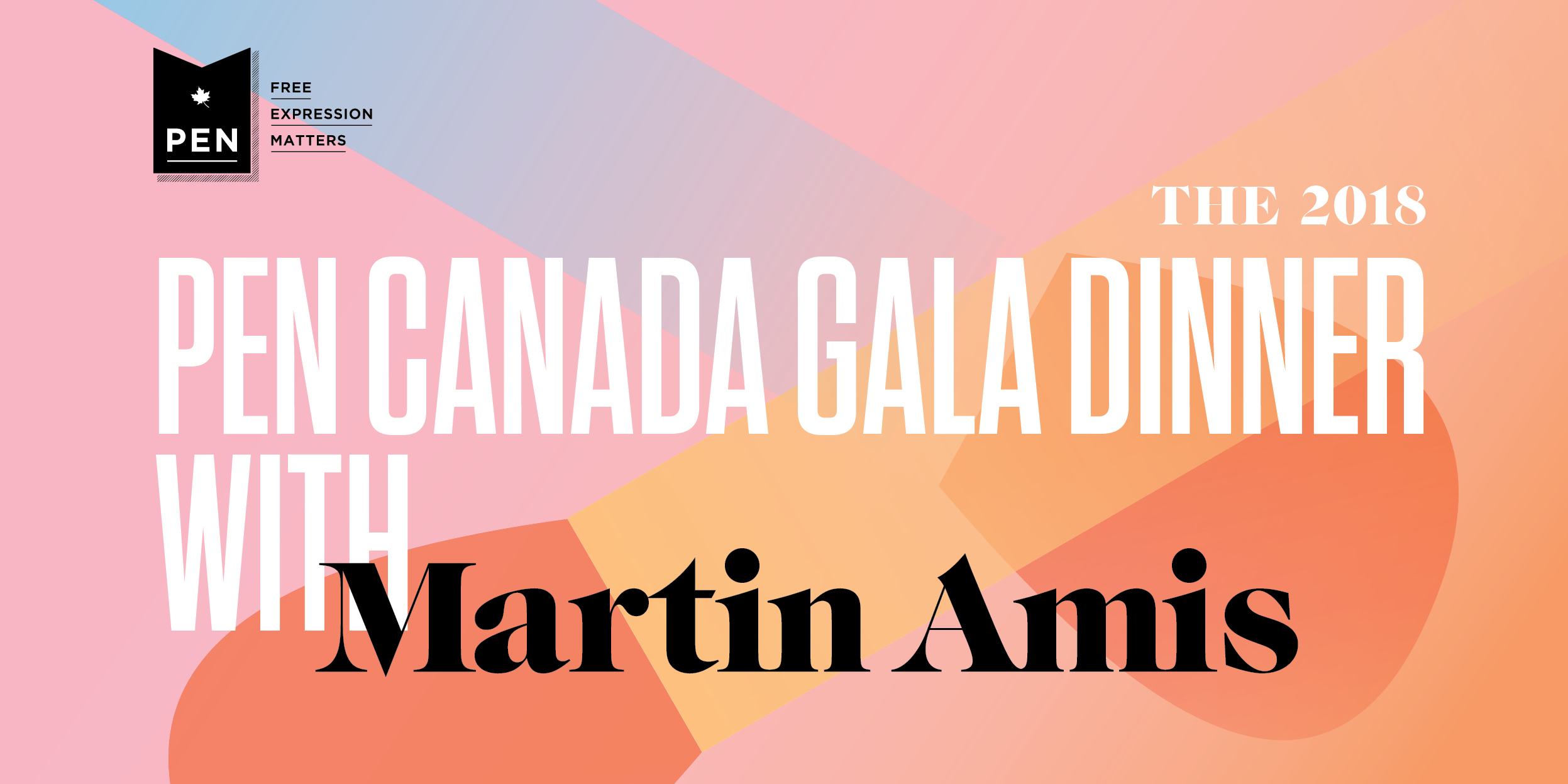 2018 PEN Gala Dinner with Martin Amis