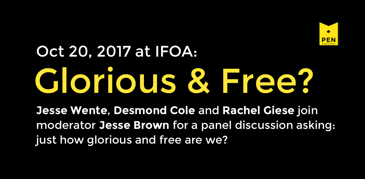 Glorious and Free?, October 20 at IFOA