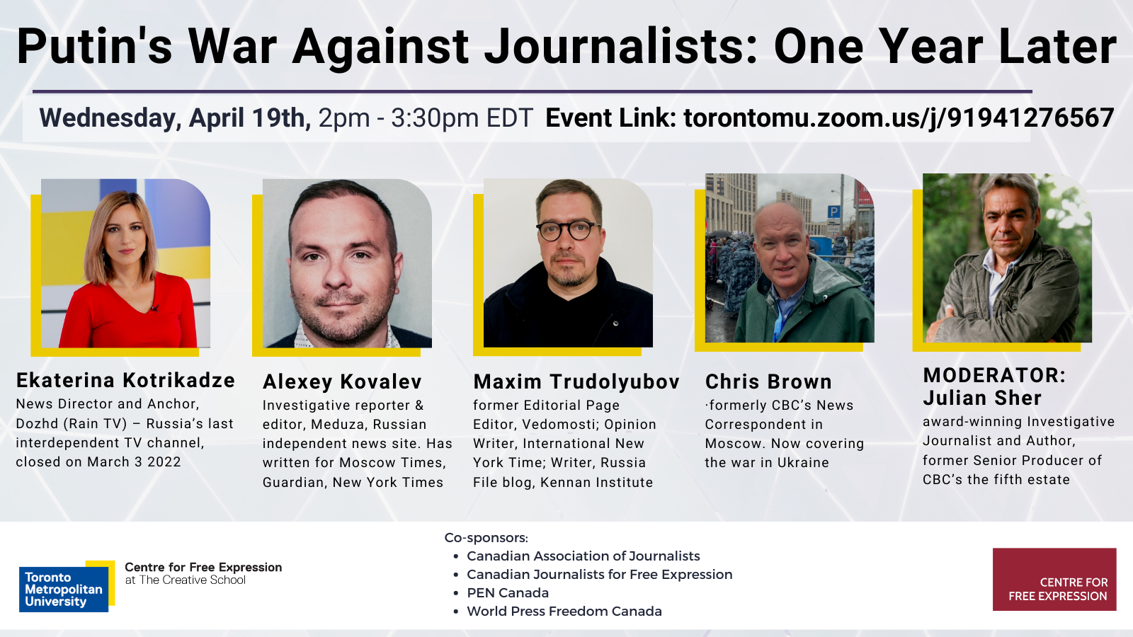 CFE event — Putin's War Against Journalists