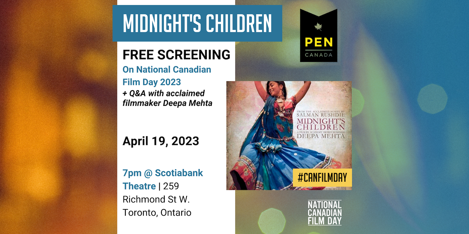 Free screening of Midnight’s Children on National Canadian Film Day
