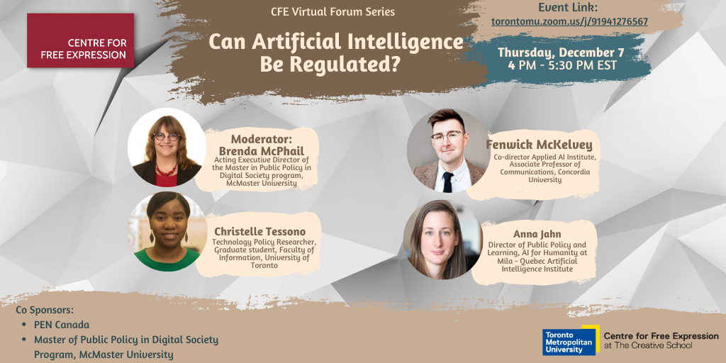 Can Artificial Intelligence Be Regulated?  | Online Event