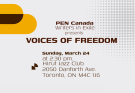 Voices of Freedom event: a reading series with exiled writers