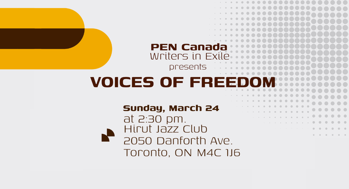 Voices of Freedom event: a reading series with exiled writers