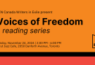 Voices of Freedom reading series