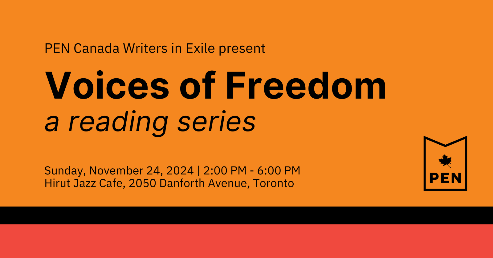 Voices of Freedom reading series