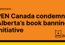 PEN Canada condemns Alberta’s book banning initiative