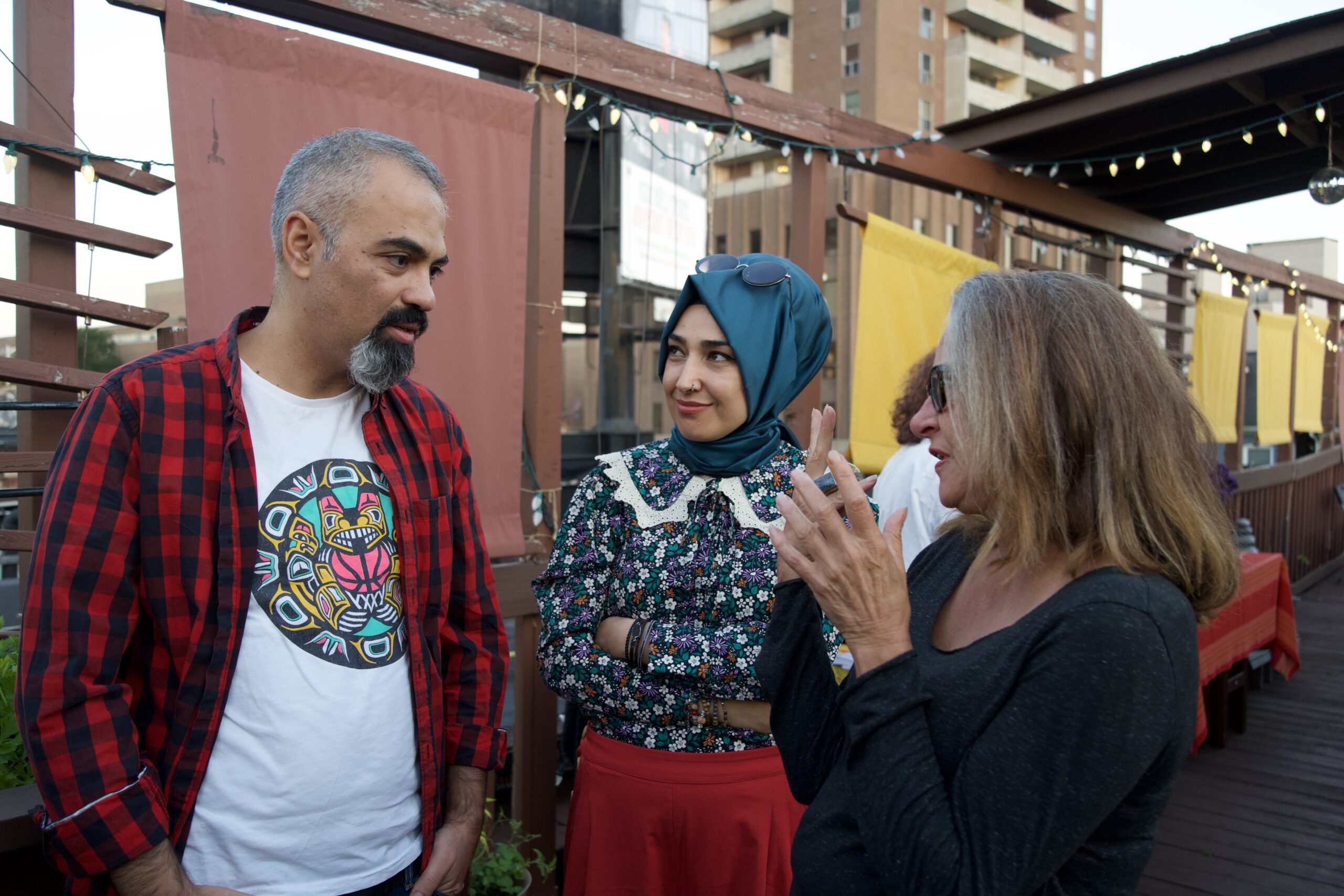 Joan Leishman with PEN Writers in Exile