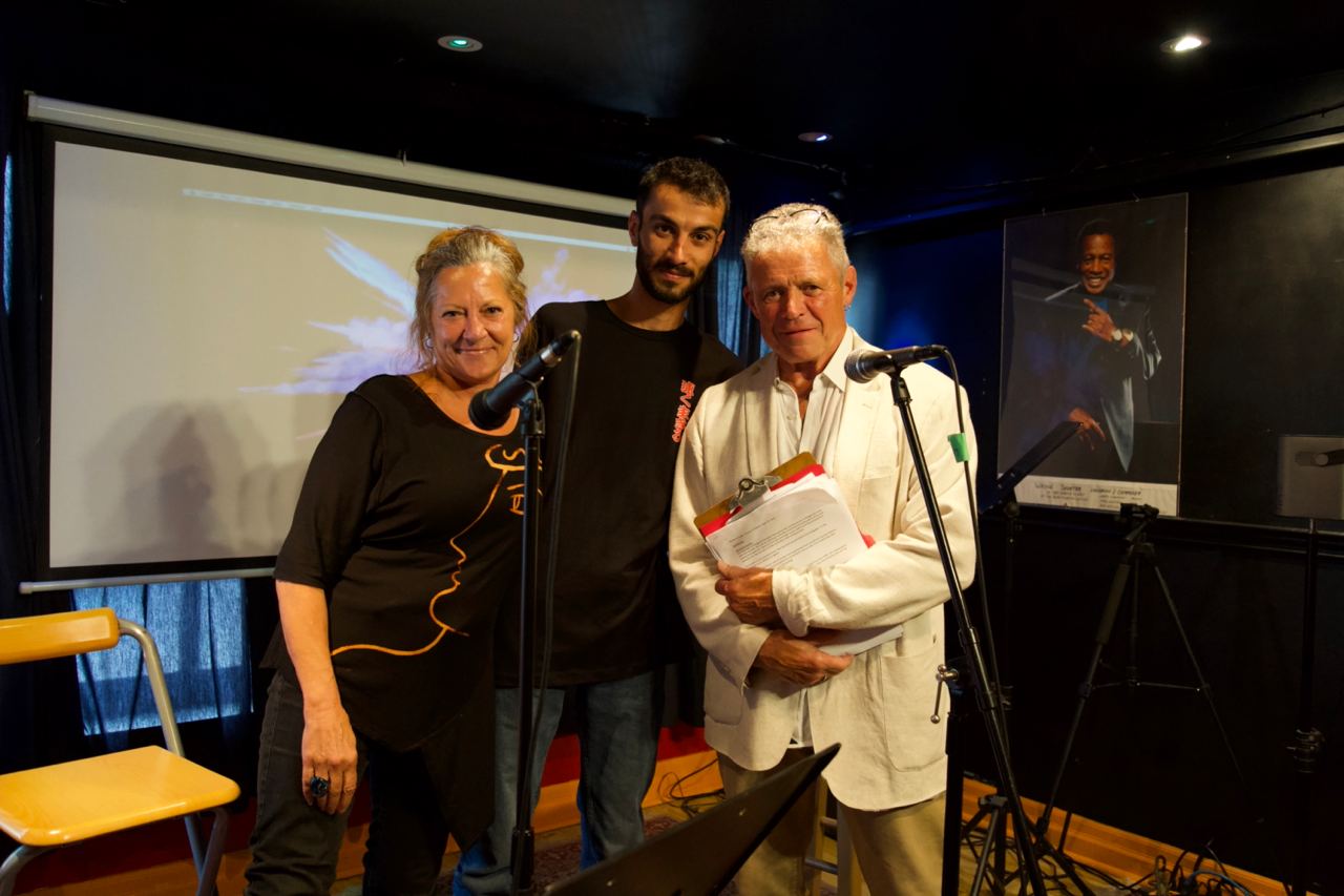 Joan Leishman and Keith Leckie at a PEN Canada Writers in Exile Voices of Freedom event